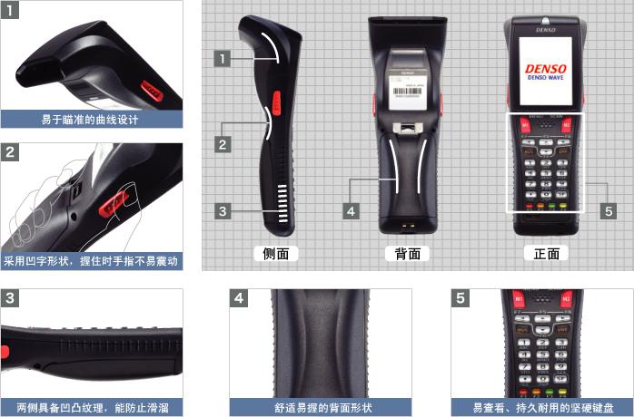 Denso BHT-800B數(shù)據(jù)采集器 外形設計  